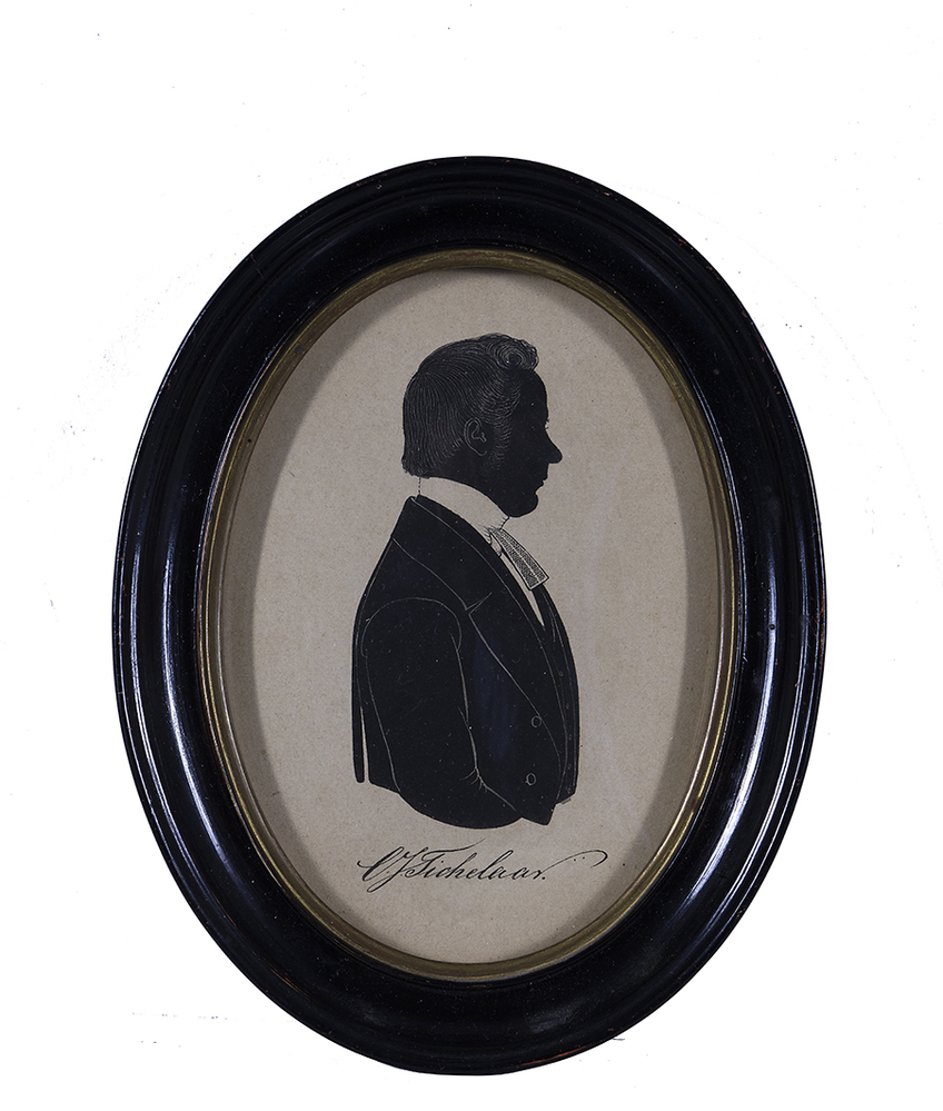 Silhouetportret Cornelius Jacobus Tichelaar